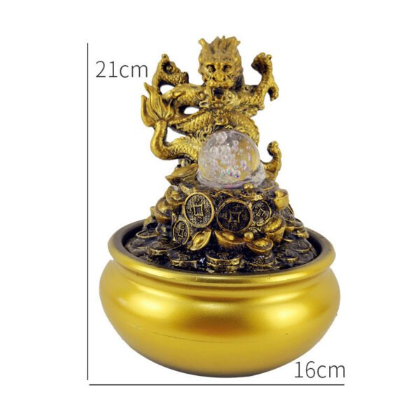 Feng Shui Wheel Crystal Ball Water Fountain Mini