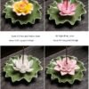 Lotus Leaf Incense Holder Four Colors Handmade Tea Room Tea Table