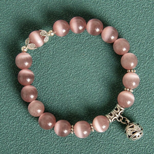 10MM Hollow Ball  Crystal Opal Beaded Bracelet