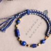 Ethnic Style Hand-Woven Lapis Lazuli Bracelet