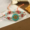 Retro Dunhuang Color Hand-Woven Bracelets with Tibetan Elements