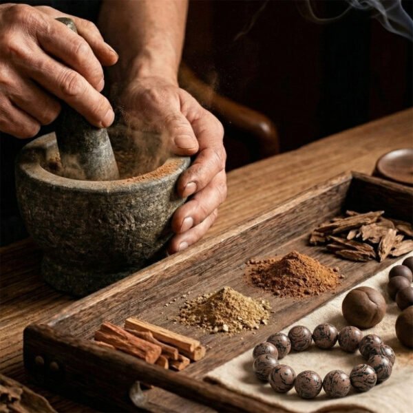 Traditional Five Elements Medicinal Herb Bracelet