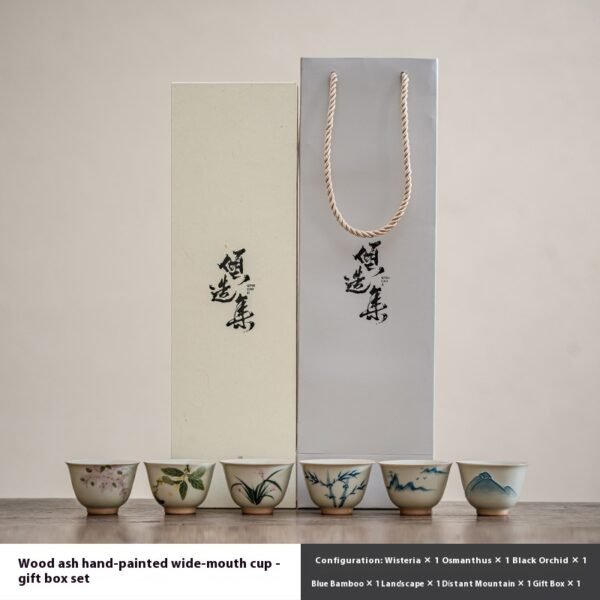 ICE Table Hand Painted Tea Cup Suit Kung Fu Tea Set