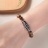 Ethnic Style Tigereye Single Circle Simplicity Buddha Rosary Bracelet