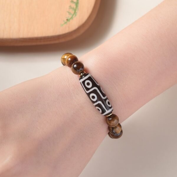 Ethnic Style Tigereye Single Circle Simplicity Buddha Rosary Bracelet
