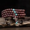 Traditional Chinese Purple Sandalwood Meditation Beads Bracelet