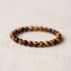 Ethnic Style Tigereye Single Circle Simplicity Buddha Rosary Bracelet