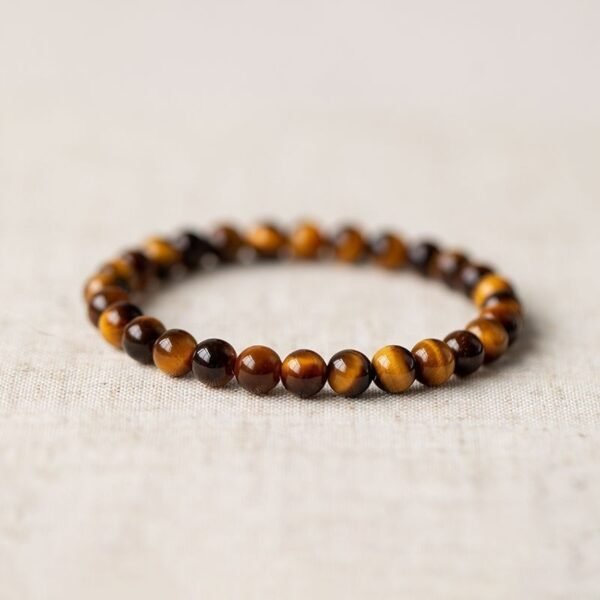 Ethnic Style Tigereye Single Circle Simplicity Buddha Rosary Bracelet