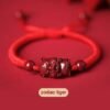 Cinnabar Zodiac Red String Bracelet for Fidelity