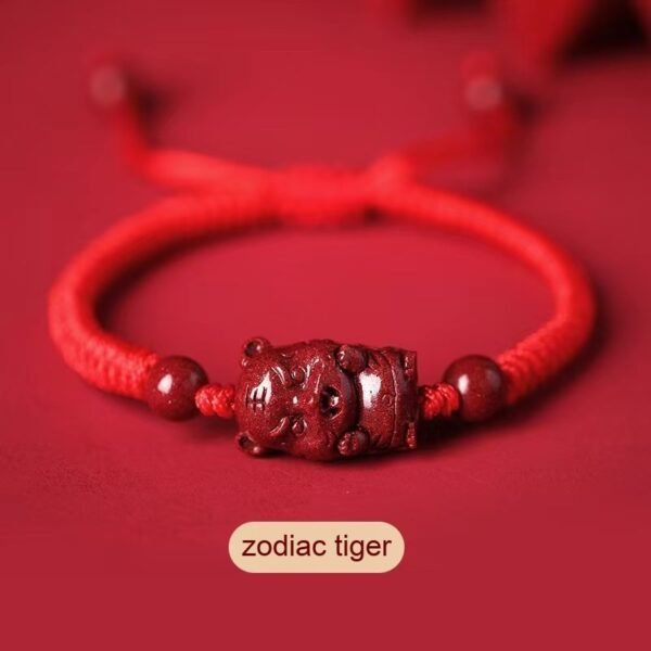 Cinnabar Zodiac Red String Bracelet for Fidelity