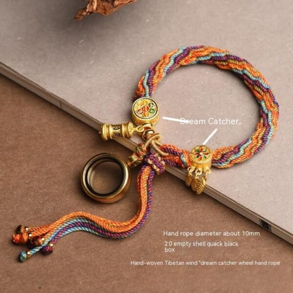 Tibetan Spiritual Energy Cycle Pattern Hand-Woven Bracelet