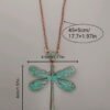 Retro Ethnic Style Dragonfly Pendant Necklace