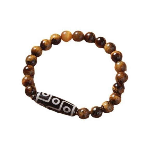Ethnic Style Tigereye Single Circle Simplicity Buddha Rosary Bracelet