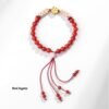 Ethnic Style Natural Hand-Woven Red Rope Wrist Bracelet