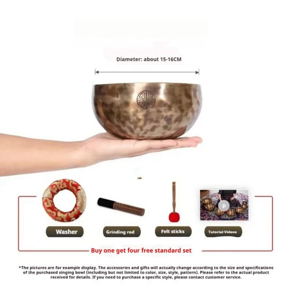 Handmade Zen Himalaya Full Moon Singing Bowl for Spiritual Healing