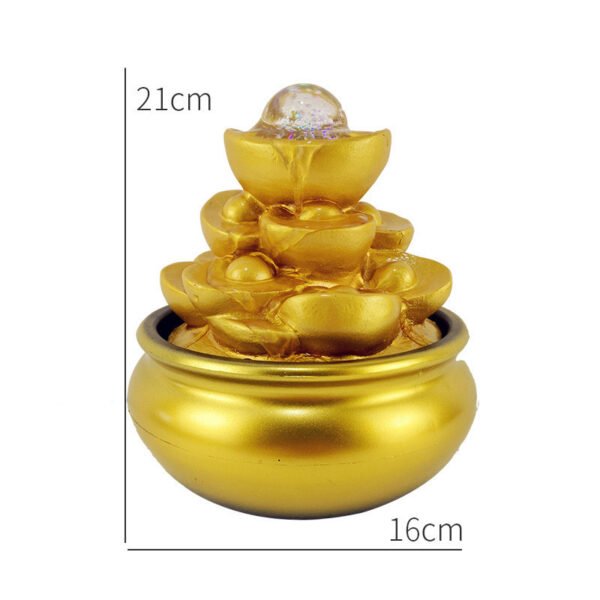 Feng Shui Wheel Crystal Ball Water Fountain Mini