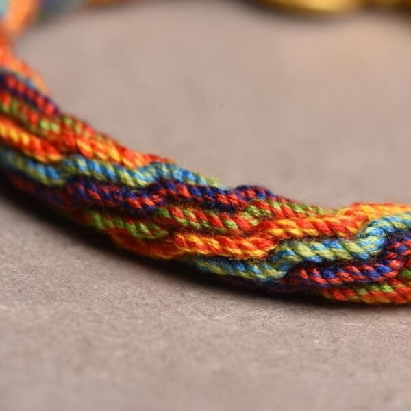 Tibetan Spiritual Energy Cycle Pattern Hand-Woven Bracelet