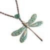 Retro Ethnic Style Dragonfly Pendant Necklace