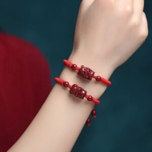 Cinnabar Zodiac Red String Bracelet for Fidelity