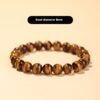 Ethnic Style Tigereye Single Circle Simplicity Buddha Rosary Bracelet